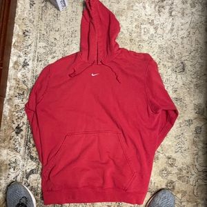 Red nike single swish x vintage